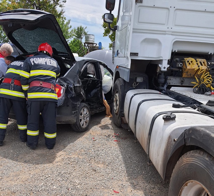 Accident pe DN 39E, spre Cumpăna. Un copil de 6 ani a fost rănit