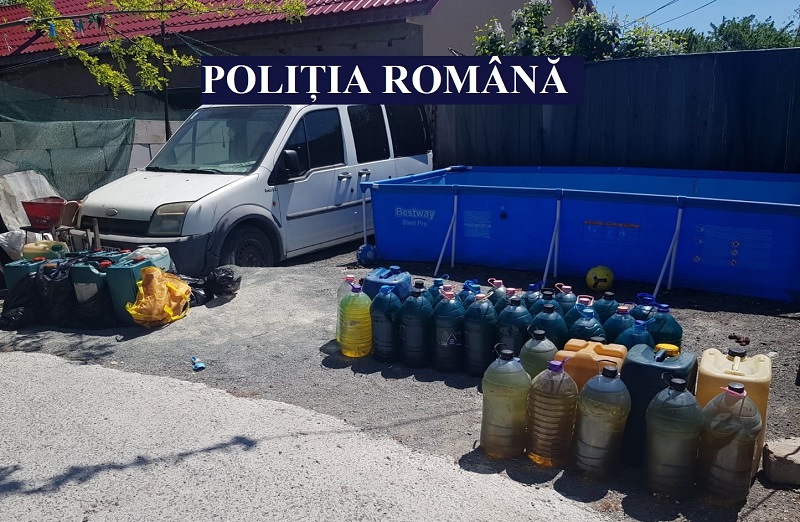 Flagrant la Cernavodă urmat de percheziție: Bărbat prins când transporta motorină provenită de la o navă de pe Dunăre