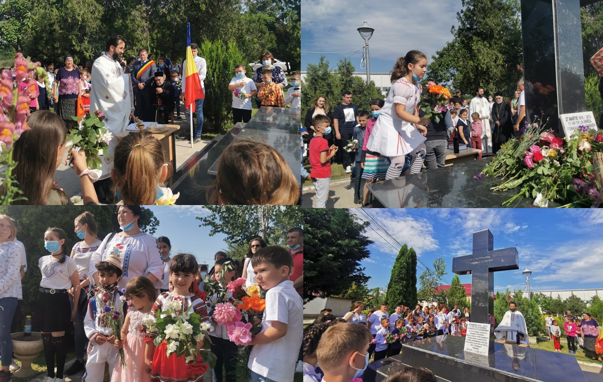 (Foto/Video) Momente emoționante astăzi, de Ziua Eroilor, în comuna Crucea
