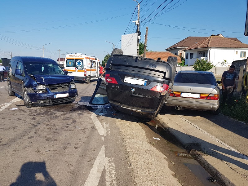 Cascadorie la prima oră a dimineții la Valu lui Traian