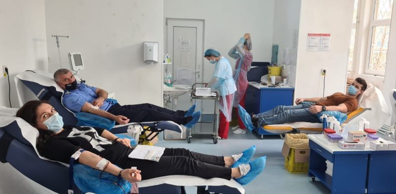 Acțiune de donare de sânge a jandarmilor constănţeni