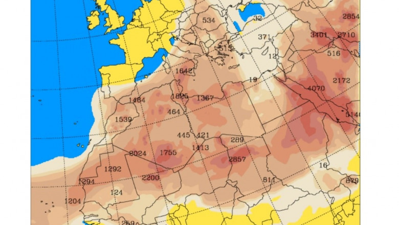 Praf saharian deasupra României. Până vineri după amiază acoperă toată țara