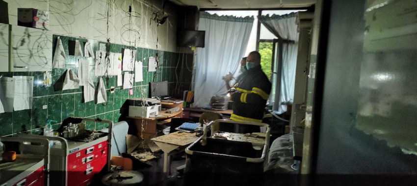 Imagini din spitalul de copii din Iași unde a avut loc incendiul