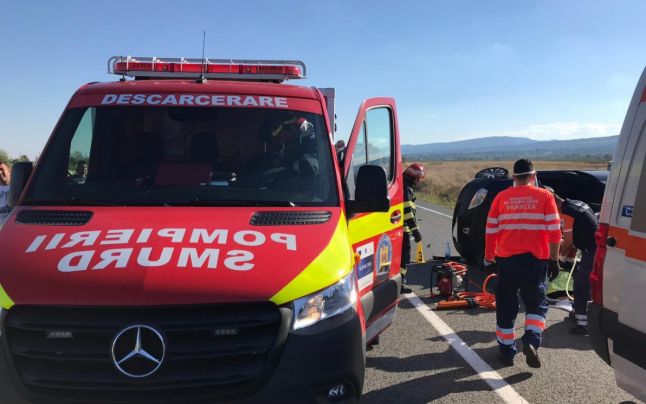 Accident cu cinci victime produs în această dimineață la Hanul Morilor