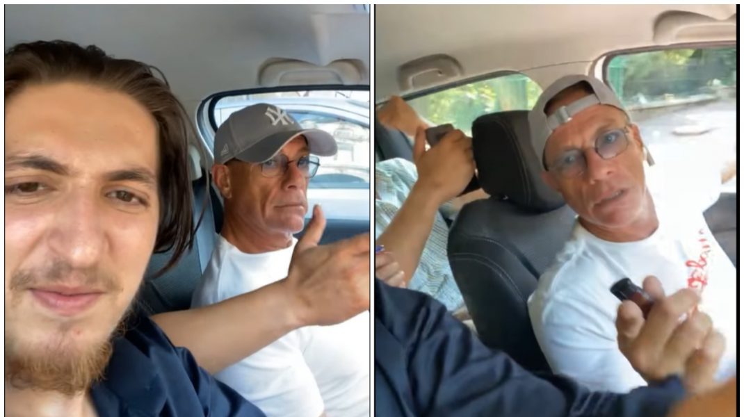 (VIDEO) Jean-Claude Van Damme ascultă manele și se distrează, alături de mai mulți români
