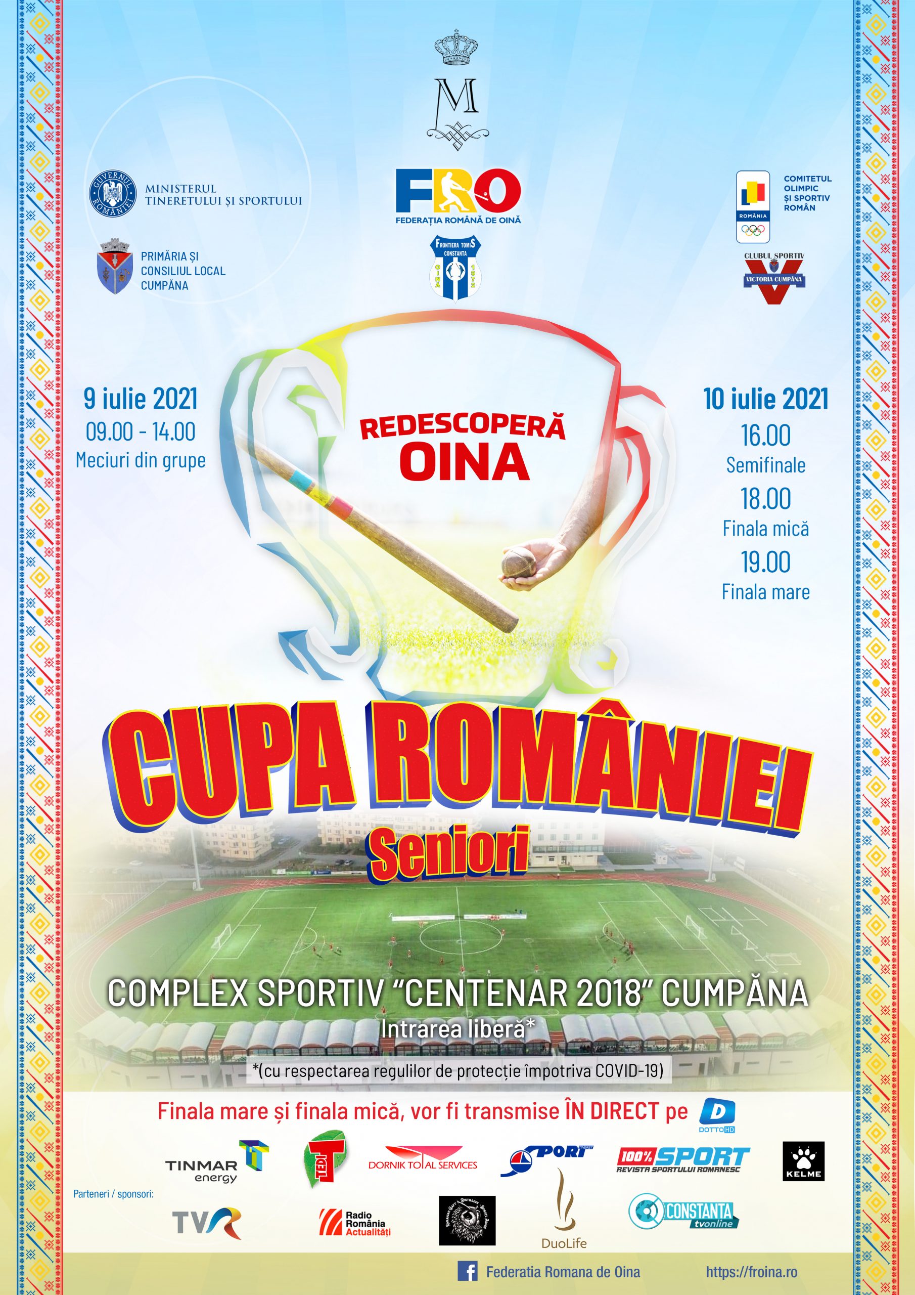 Cupa României la oină va avea loc la Cumpăna