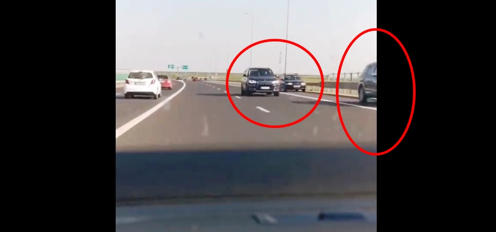 Imaginile cu șoferi care circulă pe contrasens pe A2 au devenit virale