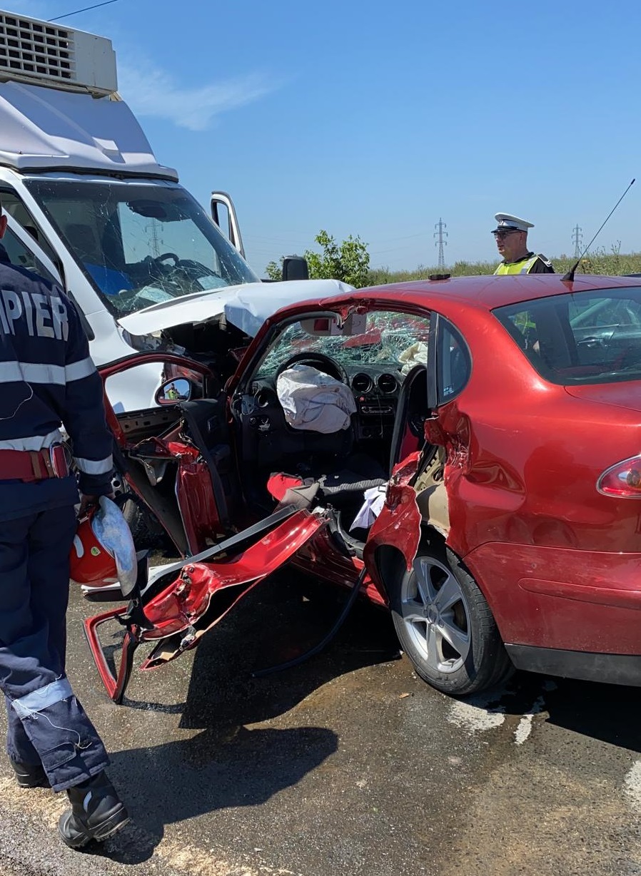 Accident la ieșirea din Constanța spre Cumpăna