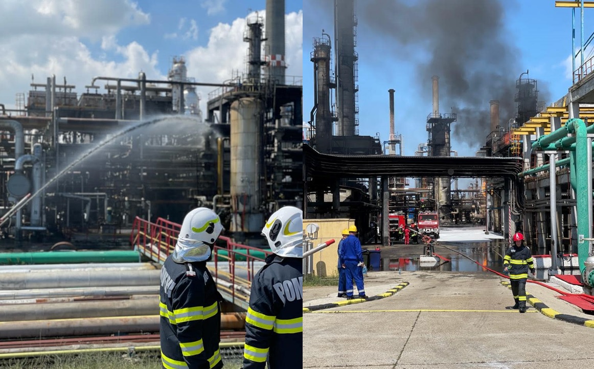Rafinăria Petromidia amendată de Garda de Mediu Constanţa cu 100.000 de lei în urma exploziei de la începutul lunii iulie