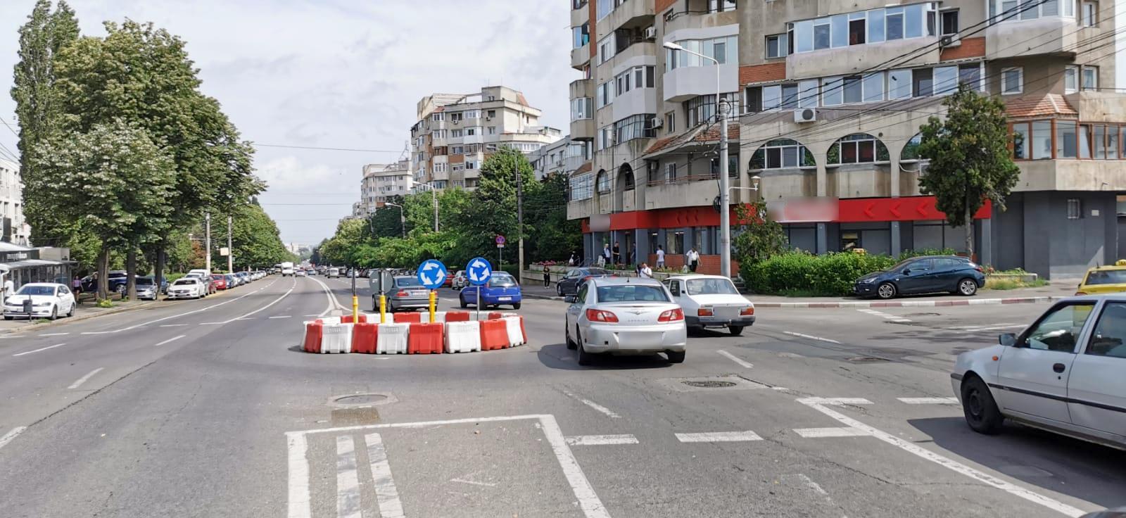 Se DESFIIINȚEAZĂ sensul giratoriu de la intersecția bulevardului Alexandru Lăpușneanu cu strada Nicolae Iorga din Constanța