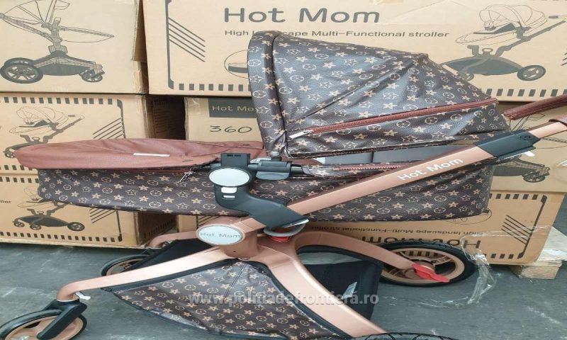 Cărucioare pentru copii, susceptibile a fi contrafăcute, descoperite de polițiști
