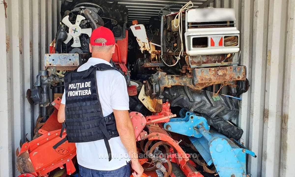 Container cu 21 de tone de deşeuri din piese şi dispozitive agricole, descoperit în Portul Constanţa Sud Agigea