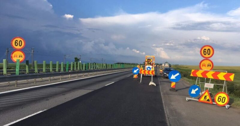 Atenție, șoferi! Trafic restrictionat pe A2, în zona Cernavodă