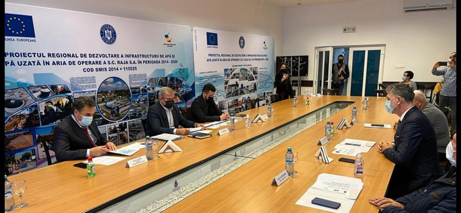 RAJA a semnat Contractul de lucrări "Conducte de aducțiune, conducte magistrale și conducte de refulare Lumina, Năvodari, Mamaia Sat și Corbu"