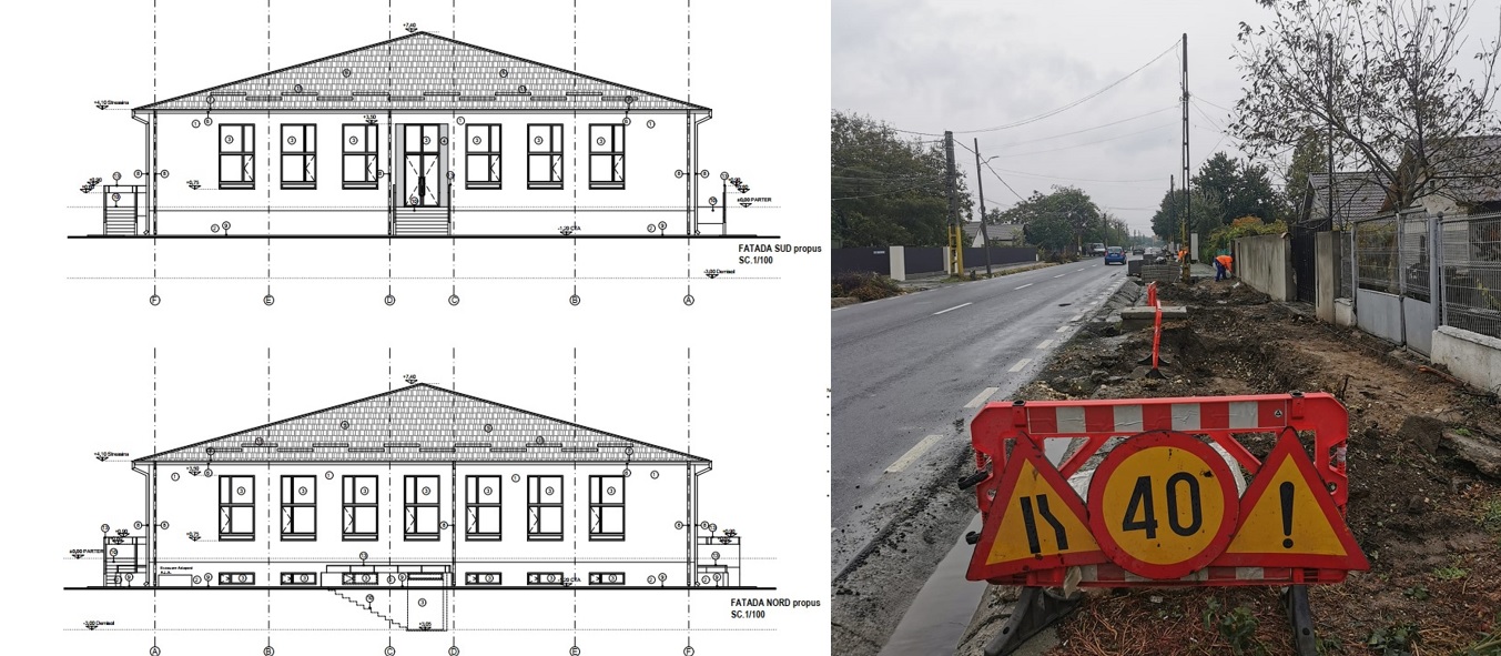 Lucrările la creșa din comuna Poarta Albă sunt în grafic. Realizarea proiectului de trotuare, pe final. Vești bune privind înființarea rețelei de gaze