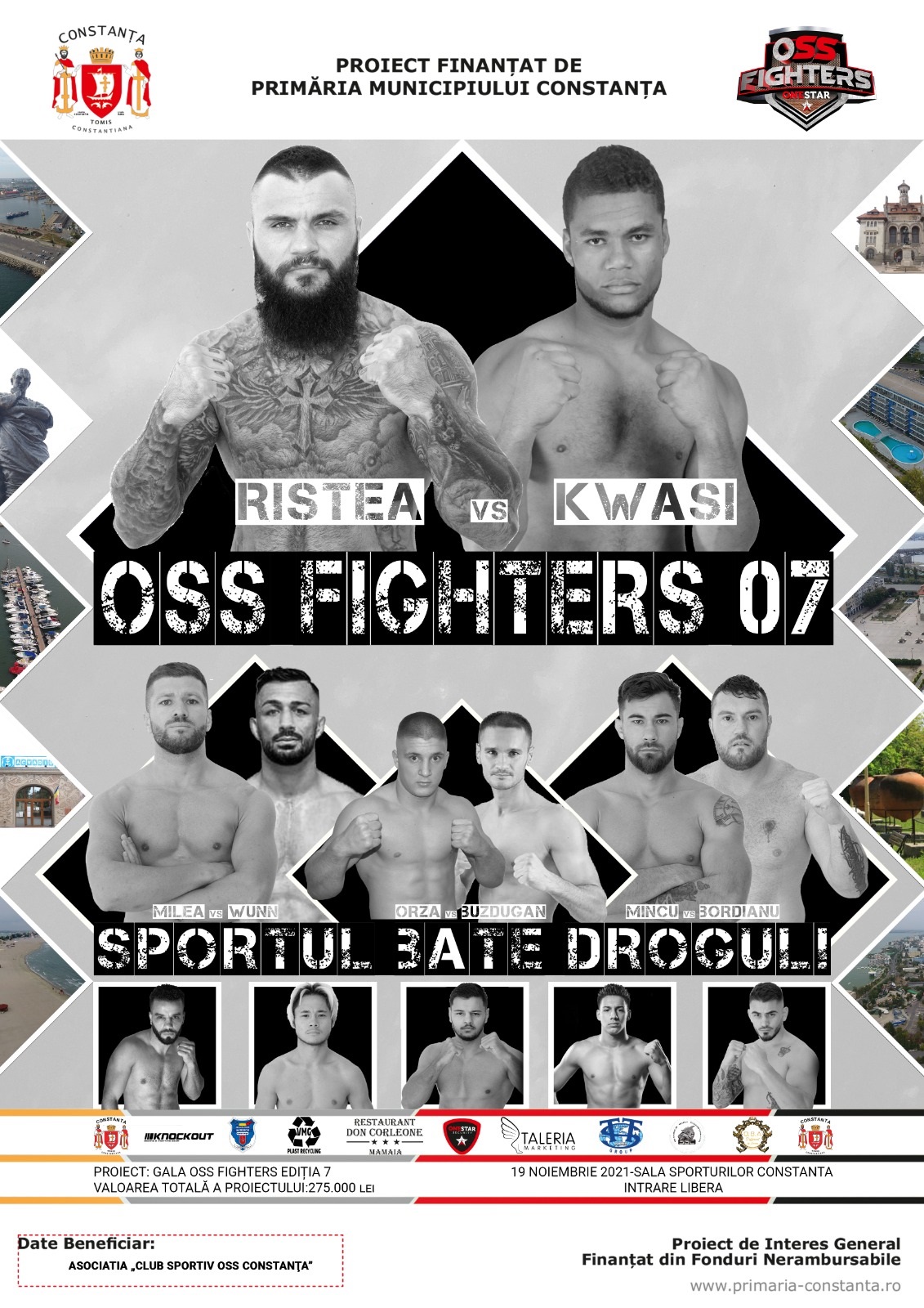 GALA OSS FIGHTERS ediția a VII-a are loc, la Sala Sporturilor din Constanța, pe 19 noiembrie