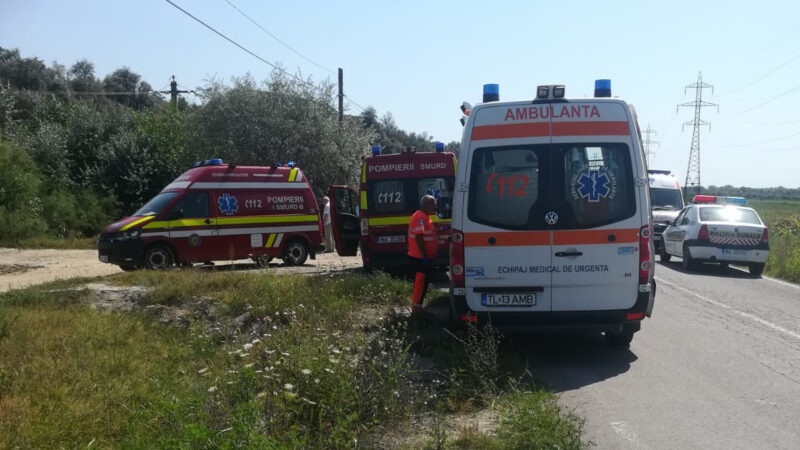 Accident rutier cu două VICTIME, la ieșire din Amzacea spre Comana