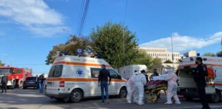 Ambulanță - incendiu Spitalul de Boli Infecțioase