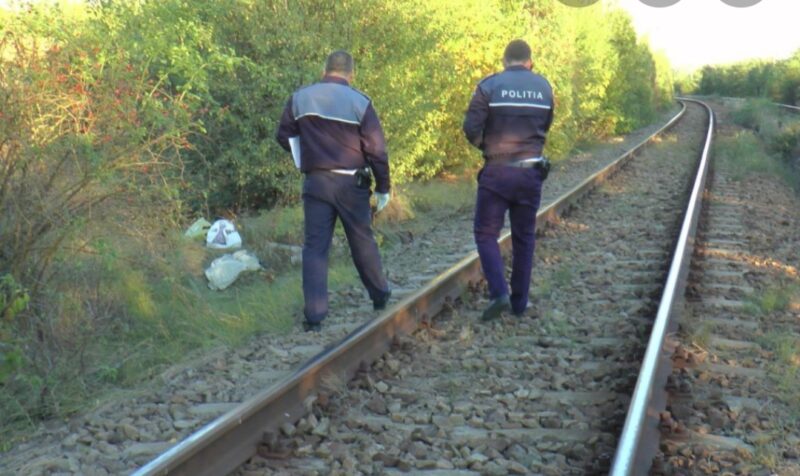 Biciclist LOVIT de TREN, la ieșire din Mangalia