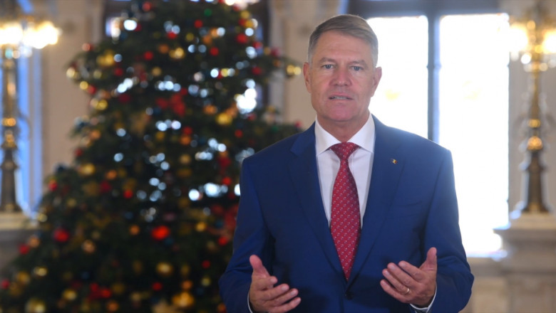 (Video) Mesajul de Crăciun al lui Klaus Iohannis