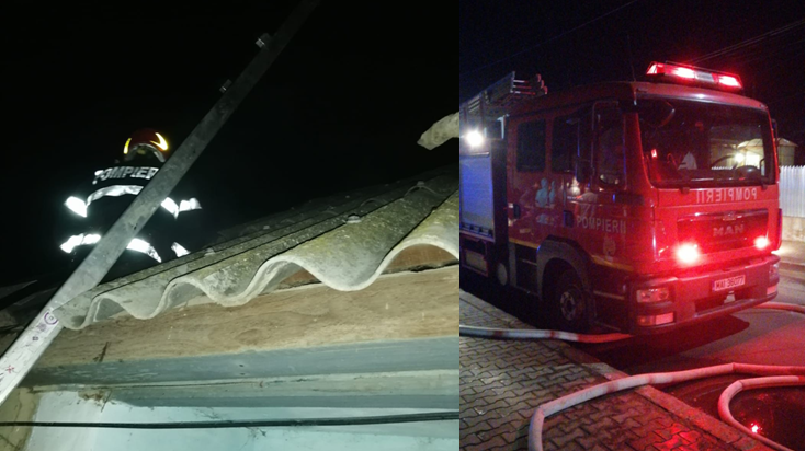 Incendiu izbucnit la o casă din județul Tulcea din cauza unui aparat de gătit nesupravegheat