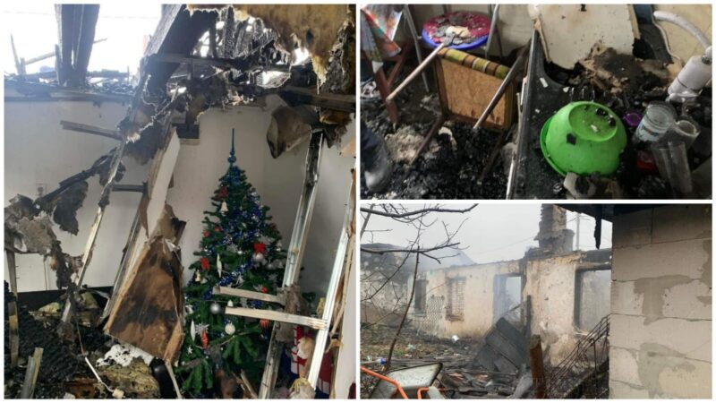Apel umanitar! Locuința unei familii din Murfatlar a fost mistuită de flăcări