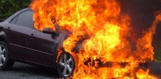 Incendiu mașină