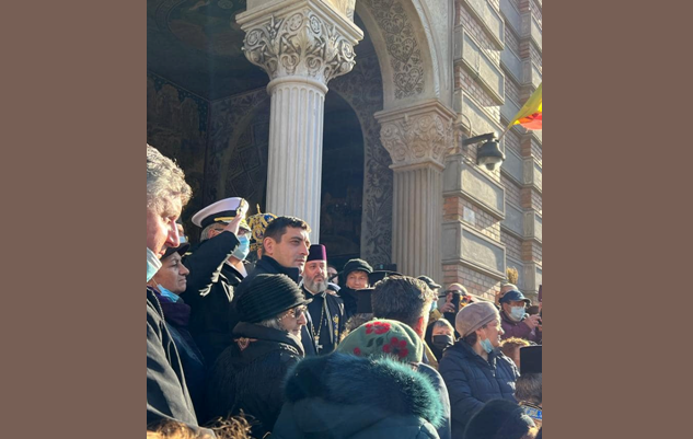 Co-președintele AUR, George Simion a participat la slujba de Bobotează, la Catedrala Arhiepiscopală din Constanța