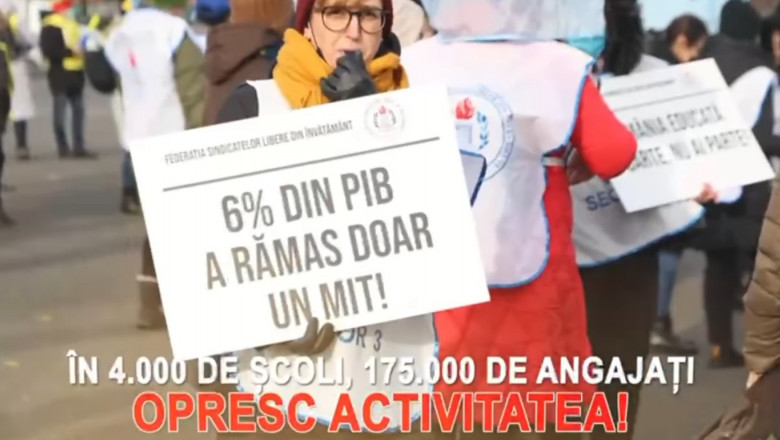 Profesorii intră în GREVĂ de avertisment miercuri. Nu vor face ore în intervalul 11.00-13.00
