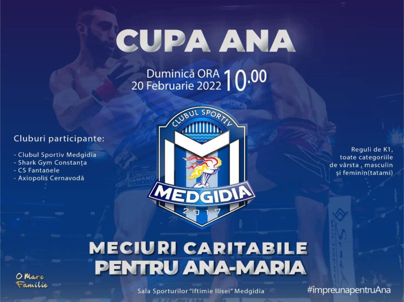 “Cupa ANA”: Eveniment caritabil la Clubul Sportiv Medgidia