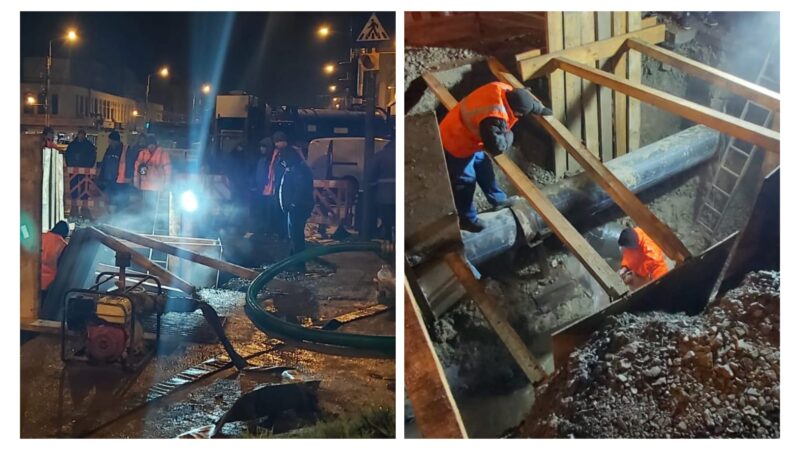 RAJA: Au fost finalizate lucrările de remediere a avariei din zona Dacia