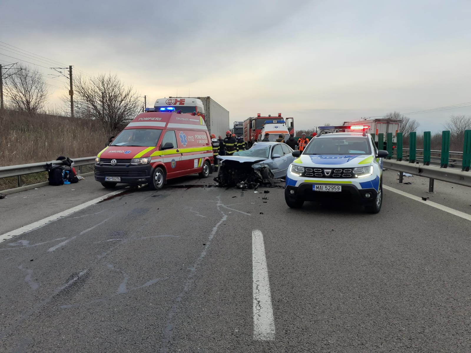 Trafic restricționat pe A2, între Fetești și Cernavodă, din cauza unui carambol