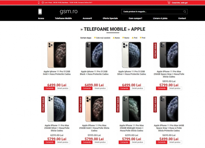 Telefoane mobile în valoare de aproape 43 milioane de lei, vândute online, fără fiscalizarea veniturilor