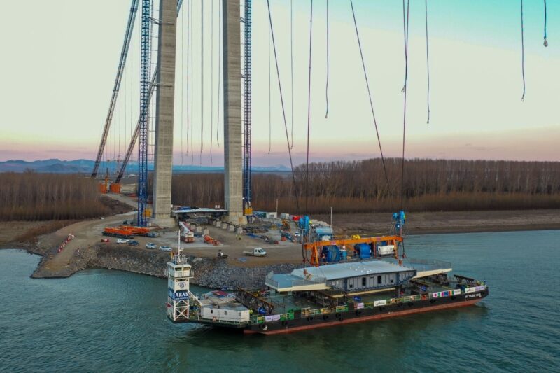 Ministrul Transporturilor anunță când vom circula pe podul suspendat de la Brăila
