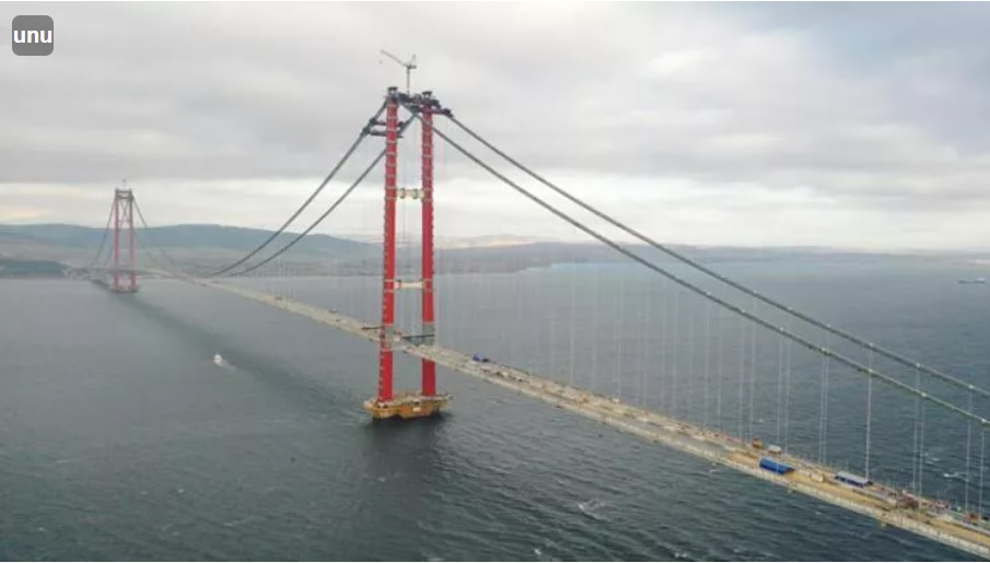 Turcia a inaugurat cel mai lung pod suspendat din lume, peste strâmtoarea Dardanele