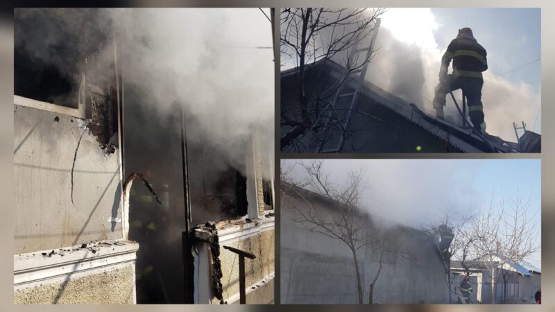 EXPLOZIE urmată de INCENDIU, în județul Tulcea. Intervin pompierii