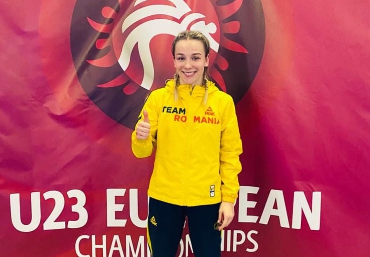 Luptătoarea Andreea Ana din Mangalia, medaliată cu aur la Campionatul European U23