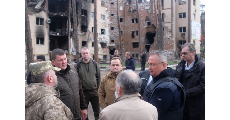 Premierul Nicolae Ciucă și Marcel Ciolacu în vizită de lucru în Ucraina, la Kiev. România este disponibilă și interesată să participe substanțial la procesul de reconstrucție post-conflict a Ucrainei