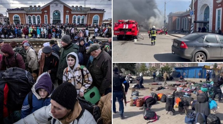 Una dintre rachetele care a lovit gara din Kramatorsk avea inscripția „Pentru copii”