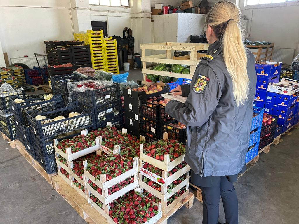 Controale ANAF la comercianții de legume-fructe și la societăți care extrag nisip și pietriș. Au fost aplicate sancțiuni în valoare de 2,9 milioane de lei