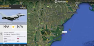 urofighter Typhoon au zburat în spațiul aerian românesc din zona Deltei Dunării