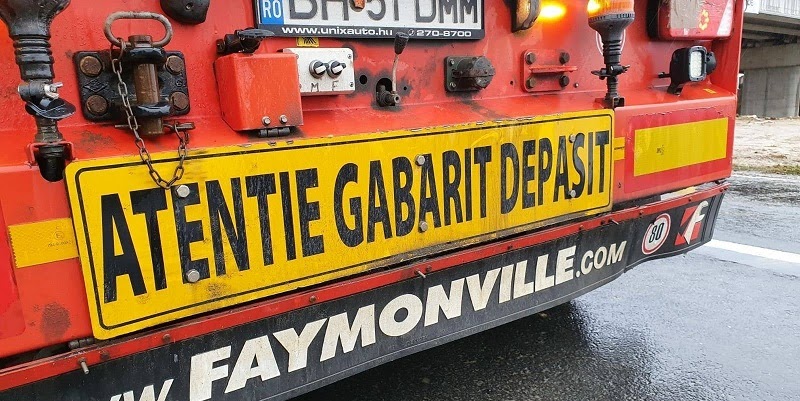 Un transport agabaritic va ajunge în Medgidia. Pleacă din Vama Nădlac