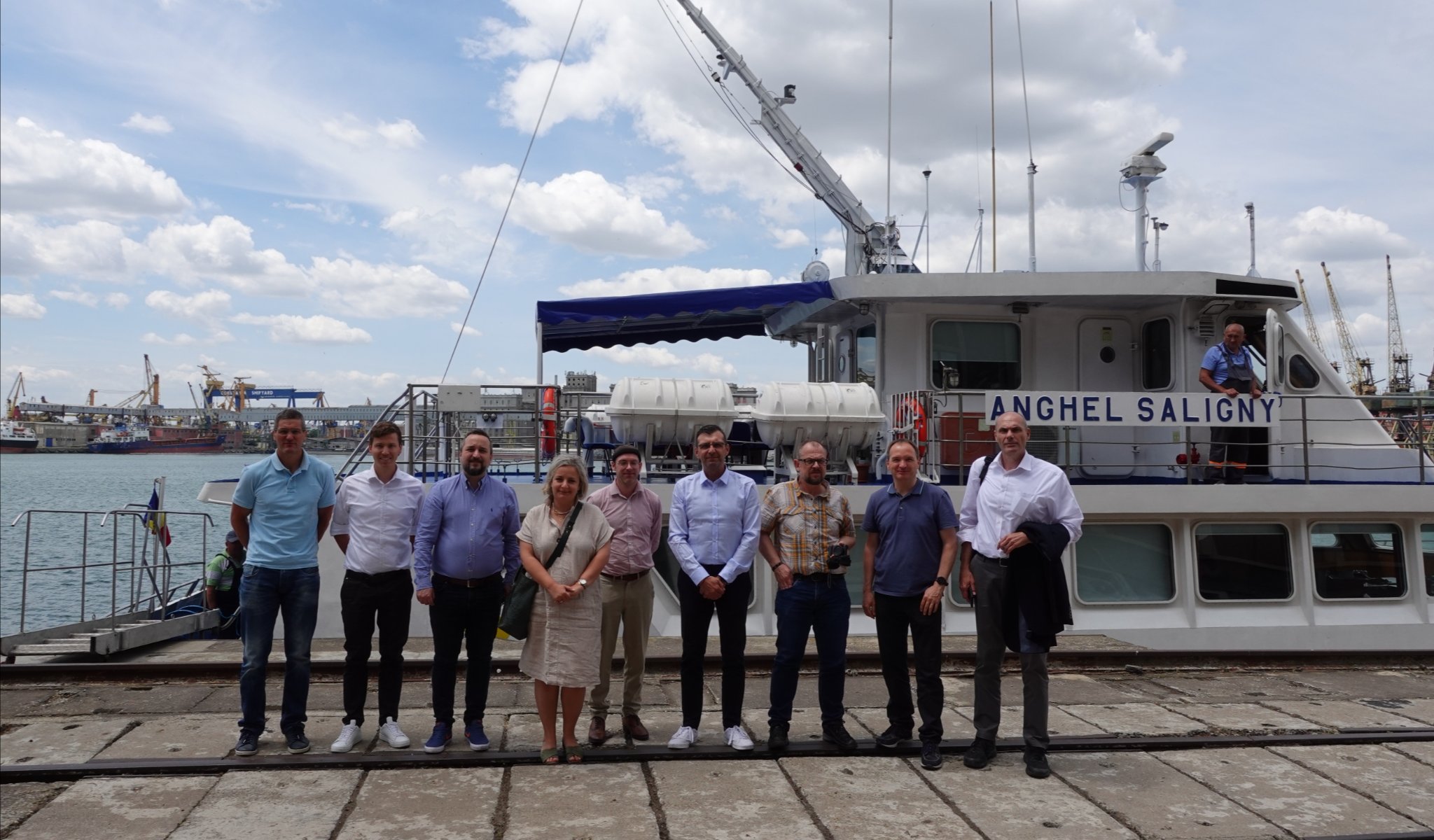 (FOTO) Delegație oficială din Germania, în vizită în Portul Constanța