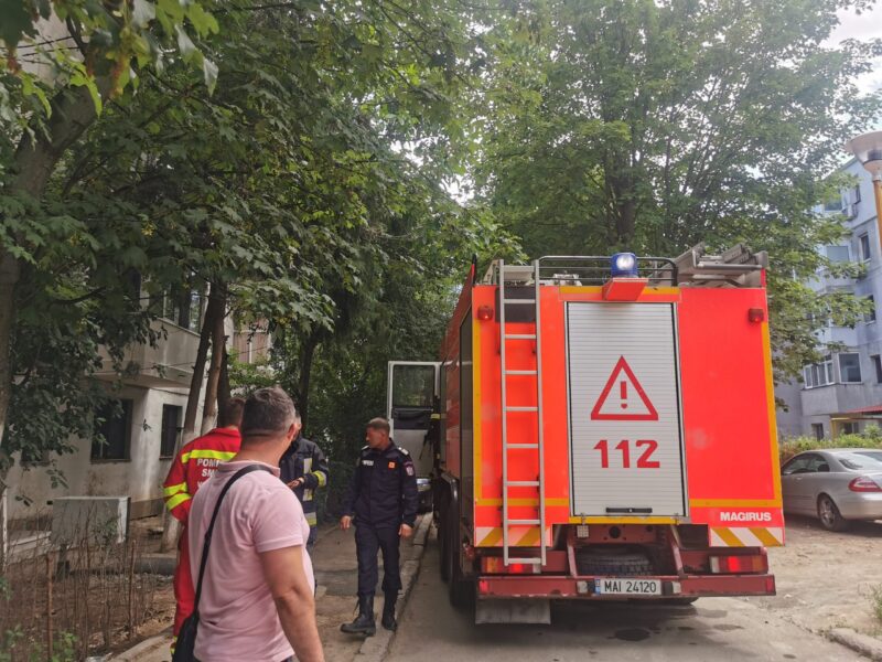 Incendiu izbucnit la un apartament din Constanța