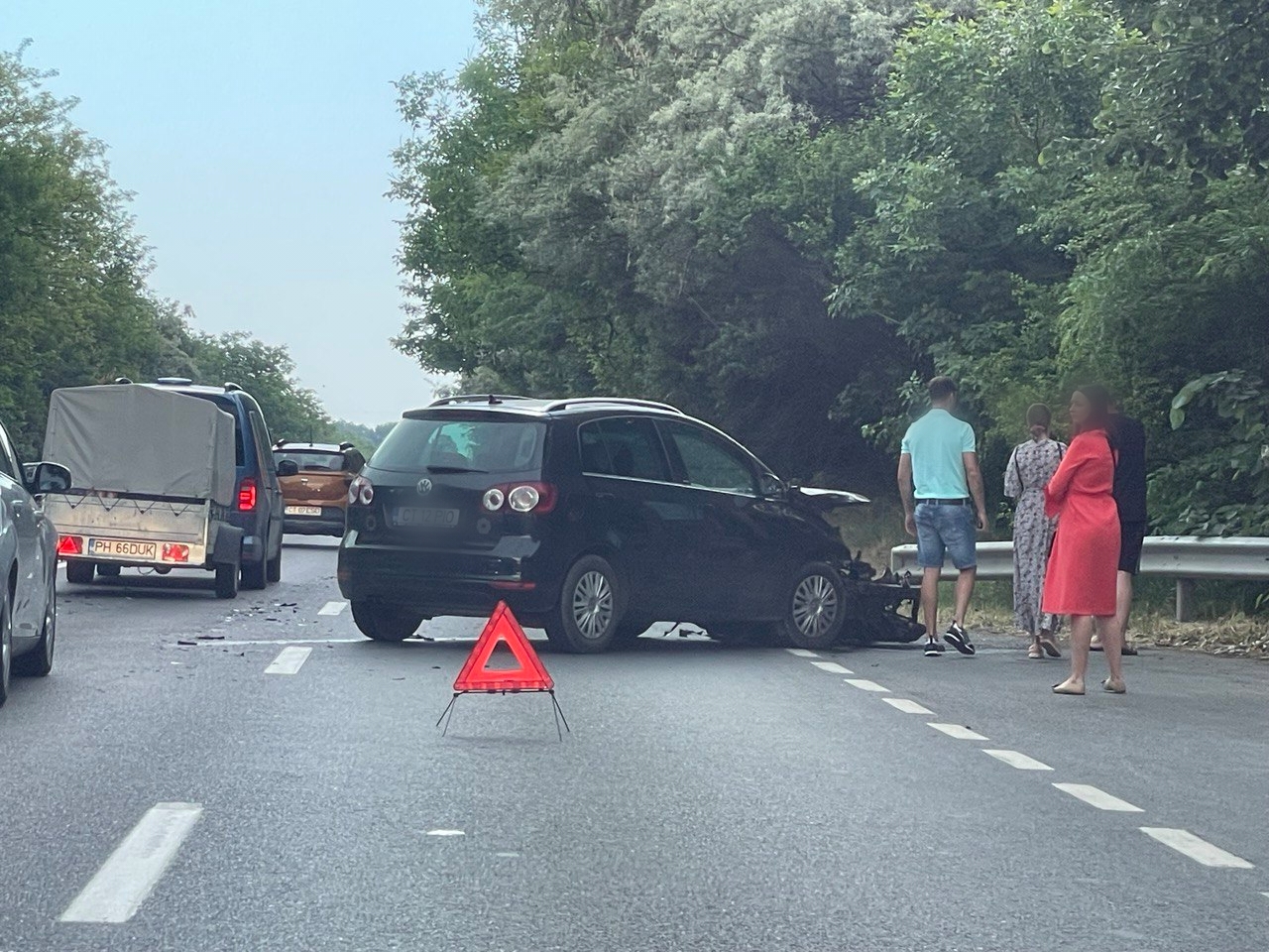 (FOTO) Accident la ieșire din Agigea