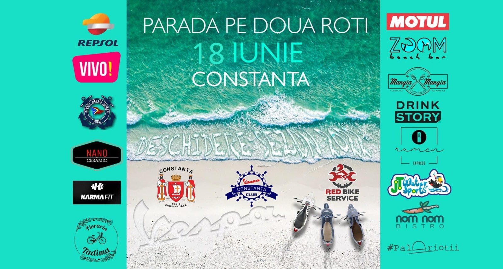 Pasionații de scutere Vespa își dau întâlnire mâine la Constanța