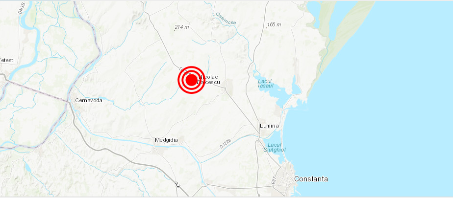 Alertă! Cutremur în județul Constanța, în zona localității Nicolae Bălcescu