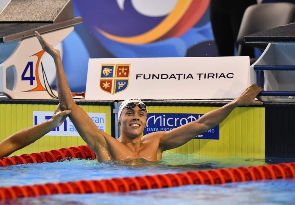 Încă o medalie de aur pentru David Popovici în proba de 100 m liber la Campionatul European de nataţie pentru juniori