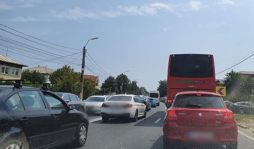 Trafic INFERNAL pe DN39, între Eforie și Agigea. Se circulă bară la bară