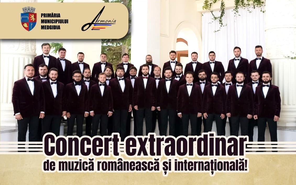 Corala Bărbatească „Armonia” va concerta la Medgidia. Când are loc evenimentul